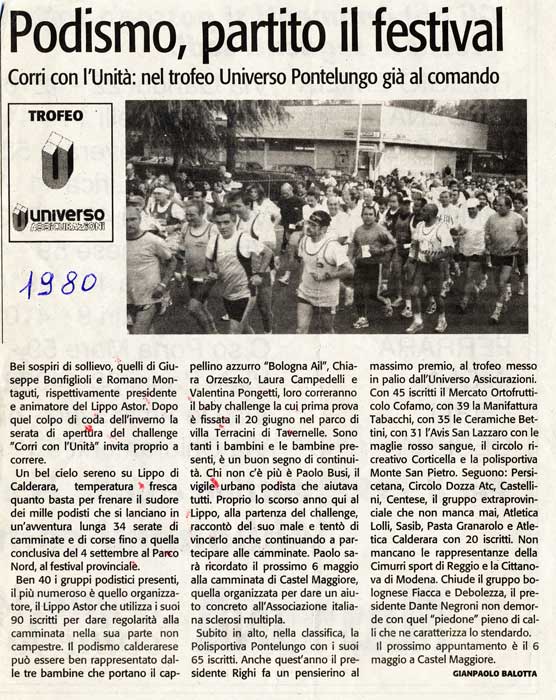 Come eravamo Polisportiva Pontelungo Bologna storia